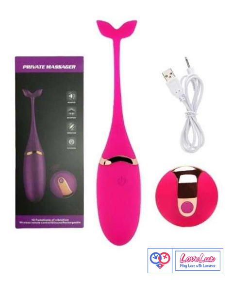 Fish Shape Wireless Egg Vibrator With Remote