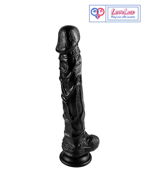 Lance Cock 9.4 Inch Huge Dildo with Strong Suction Cup Black