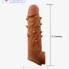 Cock Sleeve Extender Silicon Dragon Condom with Spikes