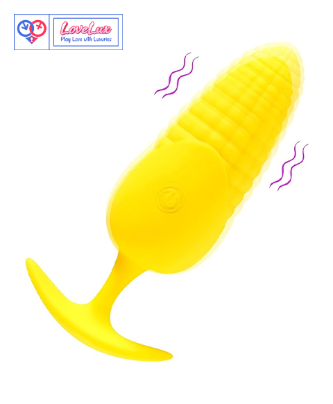 Corn Anal Plug Adult Sex Toy Prostate Massager APP Remote Control Vibrating Anal Plug, Multiple Vibration Modes, Suitable for Men and Women Anal Toy Vibrator (Remote Control)