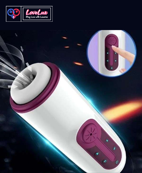 Intelligent Heating Sucking Simulation Stretch Masturbation Cup