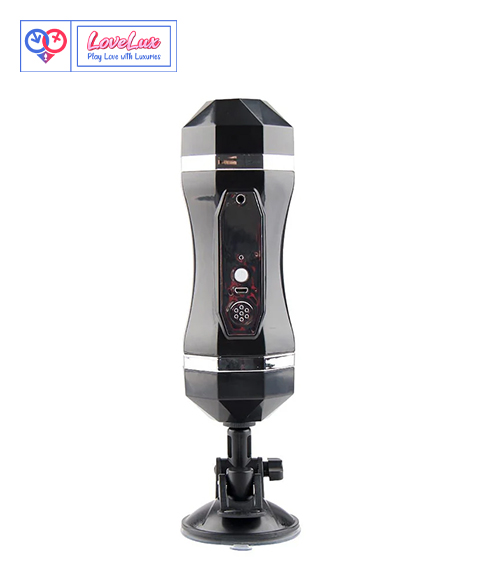 Realistic Vagina and Mouth 2 in 1 Vibrating Plus Voice with Suction Cup Male Masturbator