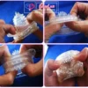 Clear crystal condom made from soft, skin-friendly silicone. Washable, reusable, and extra dotted for enhanced pleasure.