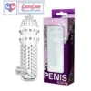 Clear crystal condom made from soft, skin-friendly silicone. Washable, reusable, and extra dotted for enhanced pleasure.
