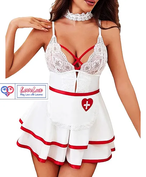 nurse roleplay lingerie outfit india by LoveLuxToys