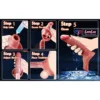 8 inch double hole penis sleeve realistic silicone penis sleeve India skin tone by LoveLuxToys