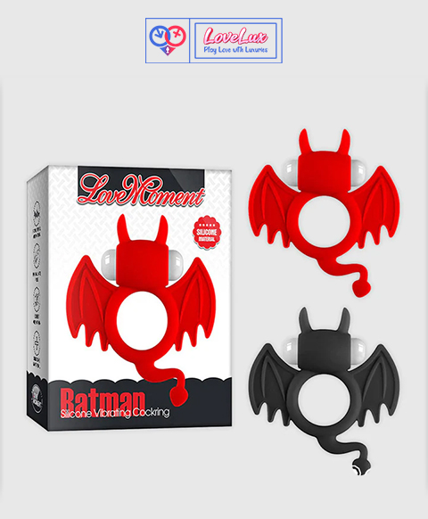 Lovemoment Batman Silicone Vibrating Cock Ring