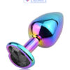 Metal Anal Plug for Beginners with Heart-Shaped Jewel Ã¢â‚¬â€œ Luxurious Anal Trainer for Women, Men & Couples