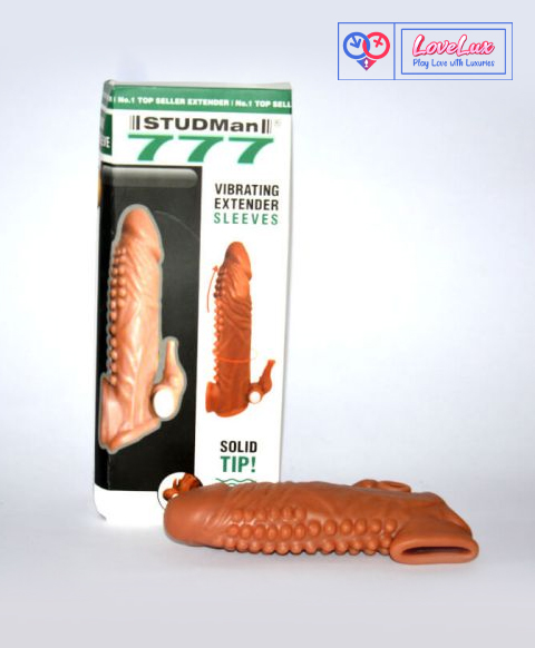 777 STUDMAN VIBRATING PENIS SLEEVE EXTENDER
