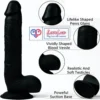 11 Inch Extra Long huge Realistic Strap-On Dildo Black Tone Silicone India by LoveLuxToys