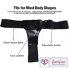 11 Inch Extra Long huge Realistic Strap-On Dildo Black Tone Silicone India by LoveLuxToys