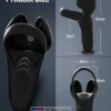 3 in 1 silicone cock ring vibrating penis cock ring Black Color India by LoveLuxToys