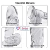 8 inch transparent silicone strap on dildo with balls soft flexible India By LoveLuxToys