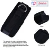 BDSM Bondage Restraint Kit Ball Gag Breathable, Wrist Cuffs & Collar couple Set black Color india By LoveLuxToys