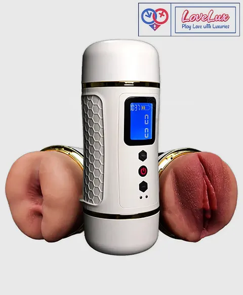 Dual-Ended Automatic Vibrating Masturbator – Realistic Texture Sleeve Anus And Pussy India By loveluxtoys