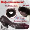 11 Inch Extra Long huge Realistic Strap-On Dildo Black Silicone India by LoveLuxToys