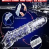 vibrating penis sleeve with cock ring Dragon Condom silicone girth enhancer penis sleeve India by LoveLuxToys