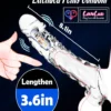 vibrating penis sleeve with cock ring Dragon Condom silicone girth enhancer penis sleeve India by LoveLuxToys