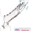 vibrating penis sleeve with cock ring Dragon Condom silicone girth enhancer penis sleeve India by LoveLuxToys