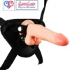 7 Inch Realistic Silicone Strap-On Dildo Flesh Tone Suction Cup Base India by LoveLuxToys