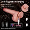 inch thrusting dildo with heating, vibrating, and remote control functions skin tone India by LoveLuxToys.com