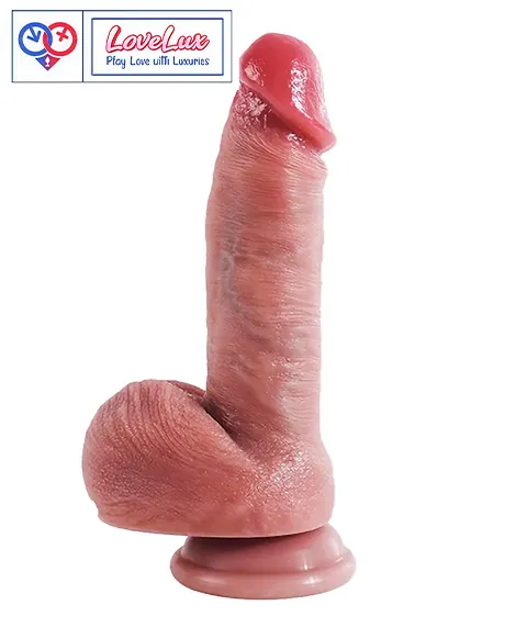 9 Inch Silicone Dildo with Suction Cup and Balls for Women in India by lovelixtoys