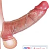 8 inch silicone penis sleeve reusable enlarger extender for men. Soft, stretchy, and comfortable for enhanced performance skin tone India By loveluxtoys Penis Sleeve India