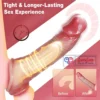 8 inch silicone penis sleeve reusable enlarger extender for men. Soft, stretchy, and comfortable for enhanced performance skin tone India By loveluxtoys Penis Sleeve India