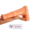 10 inch silicone horse dildo in India. Skin tone design with strong suction base for stable use India Loveluxtoys