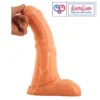 10 inch silicone horse dildo in India. Skin tone design with strong suction base for stable use India Loveluxtoys