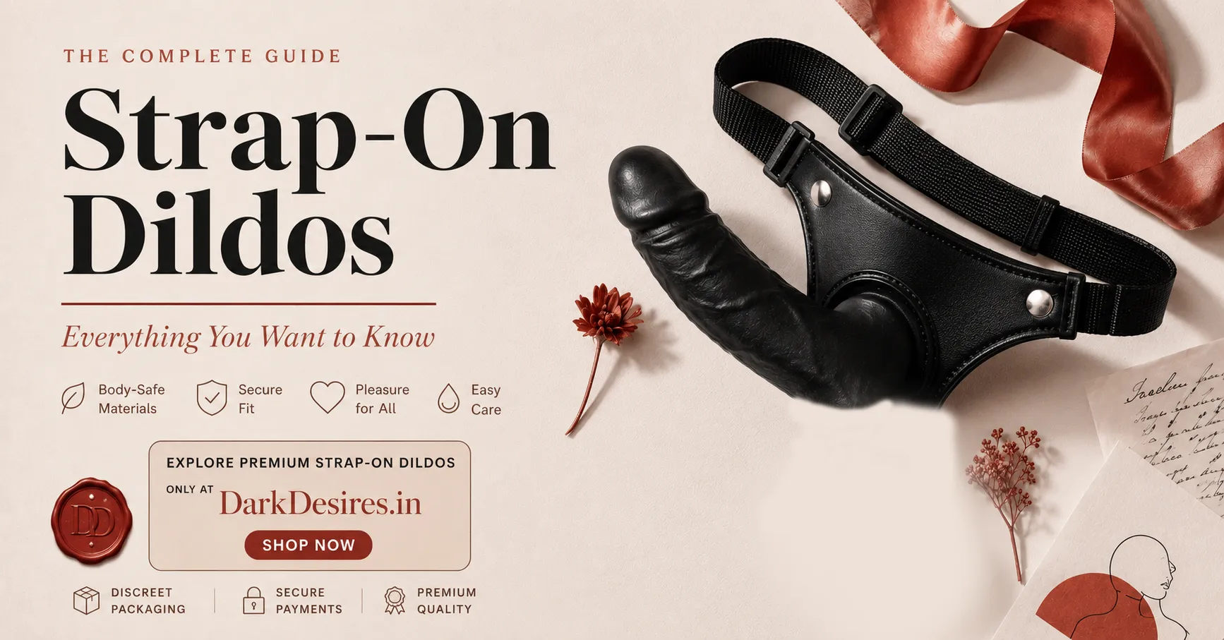 Strap-On Dildos Explained: Types, Pegging, Safety & Buying Tips in India by LoveLuxToys