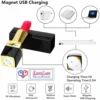 Lipstick Shaped Powerful Portable Vibrator Massager Red Color LoveLuxToys