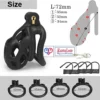 cobra style 3D chastity cage for men with hollow lightweight locking design LOVEluxtoys.com