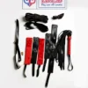 7 piece BDSM bondage kit restraint set for couples. Safe, comfortable, and beginner friendly for consensual adult play handcuffs, footcuffs, blindfold, ball gag, whip, collar, rope