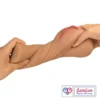 2 in 1 Pocket Pussy with Realistic Textured Vagina and Tight Anus light brown Tone India By LoveLuxToys