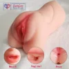 3 in 1 Realistic Tight Anus, Vagina & Mouth Pocket Pussy Masturbator Cup flesh Tone soft and elastic material India loveluxtoys