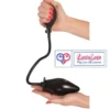 inflatable butt plug with air filling pump for adults. Adjustable, soft, and comfortable for beginners and experienced users black color LoveLuxToys