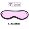 8 piece BDSM bondage kit perfect for couple mix black and pink color, blindfold