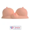 3 in 1 silicone male masturbator sex doll in india with big breast 3D design vagina anal double channels flesh color.