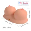 3 in 1 silicone male masturbator sex doll in india with big breast 3D design vagina anal double channels flesh color.